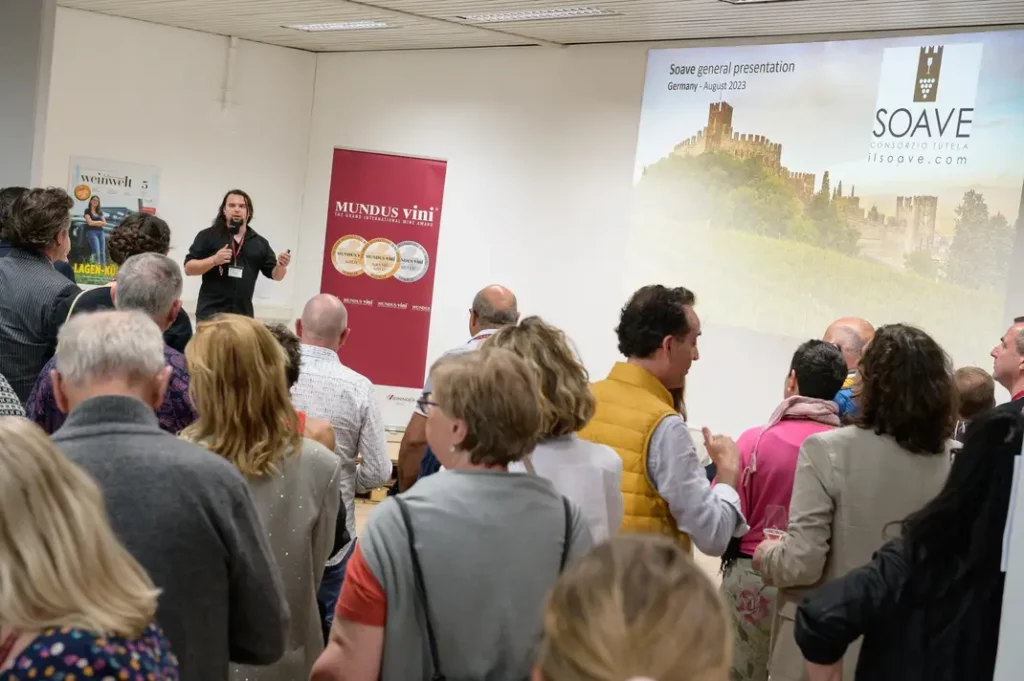 Large audience at the Soave masterclass